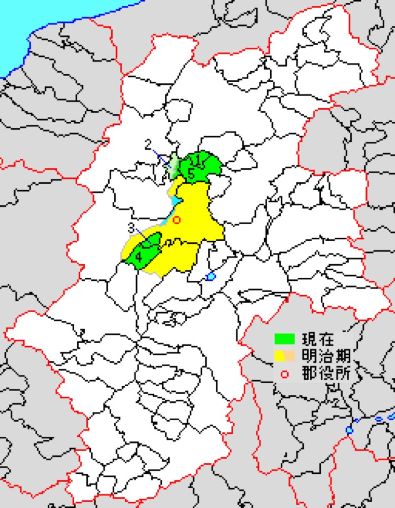 東筑摩郡の遺品整理対応エリア(東筑摩郡 行政区分図)